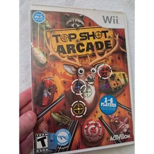 Top Shot Arcade Nintendo Wii Activision 2010 Video Game RVL-ST9E-USA-B0